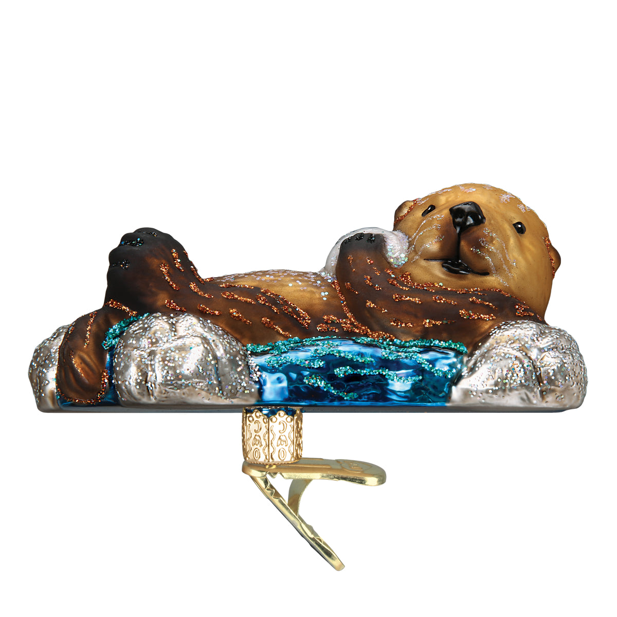 Floating Sea Otter Ornament
