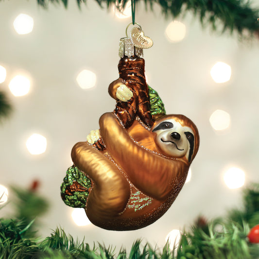 Christmas Sloth Ornament