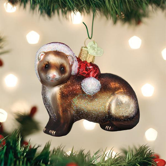Christmas Ferret Ornament