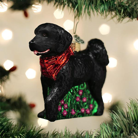 Black Doodle Dog Ornament