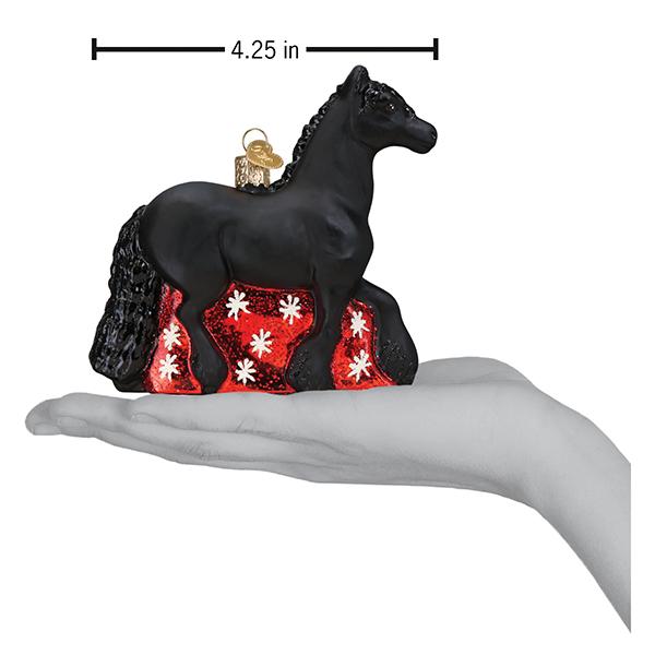 Friesian Horse Ornament