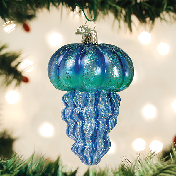 Blue Jellyfish Ornament – Old World Christmas