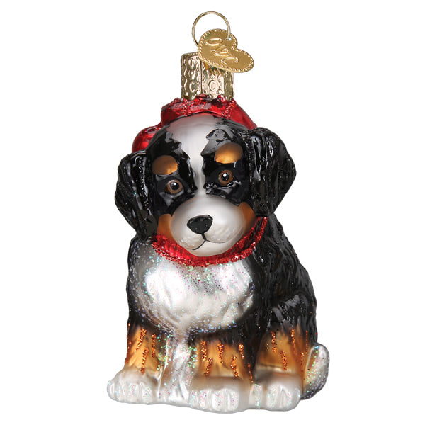 Bernedoodle Puppy Ornament