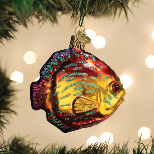 Vintage Fish Set 2 Christmas Ornament Holiday Bass Trout Fishing