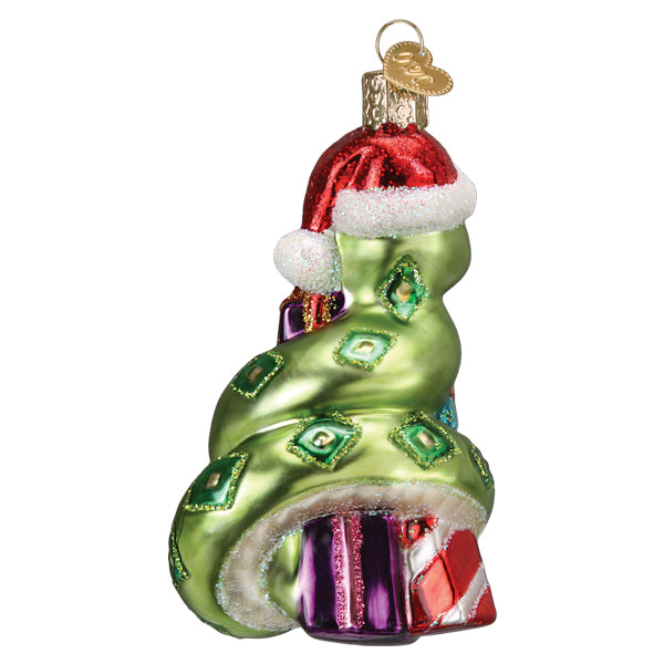 Santa Snake Ornament