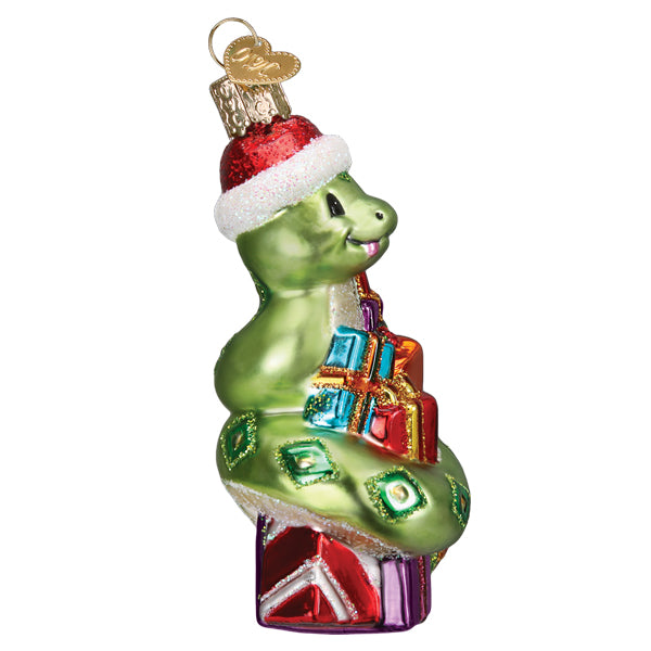 Santa Snake Ornament