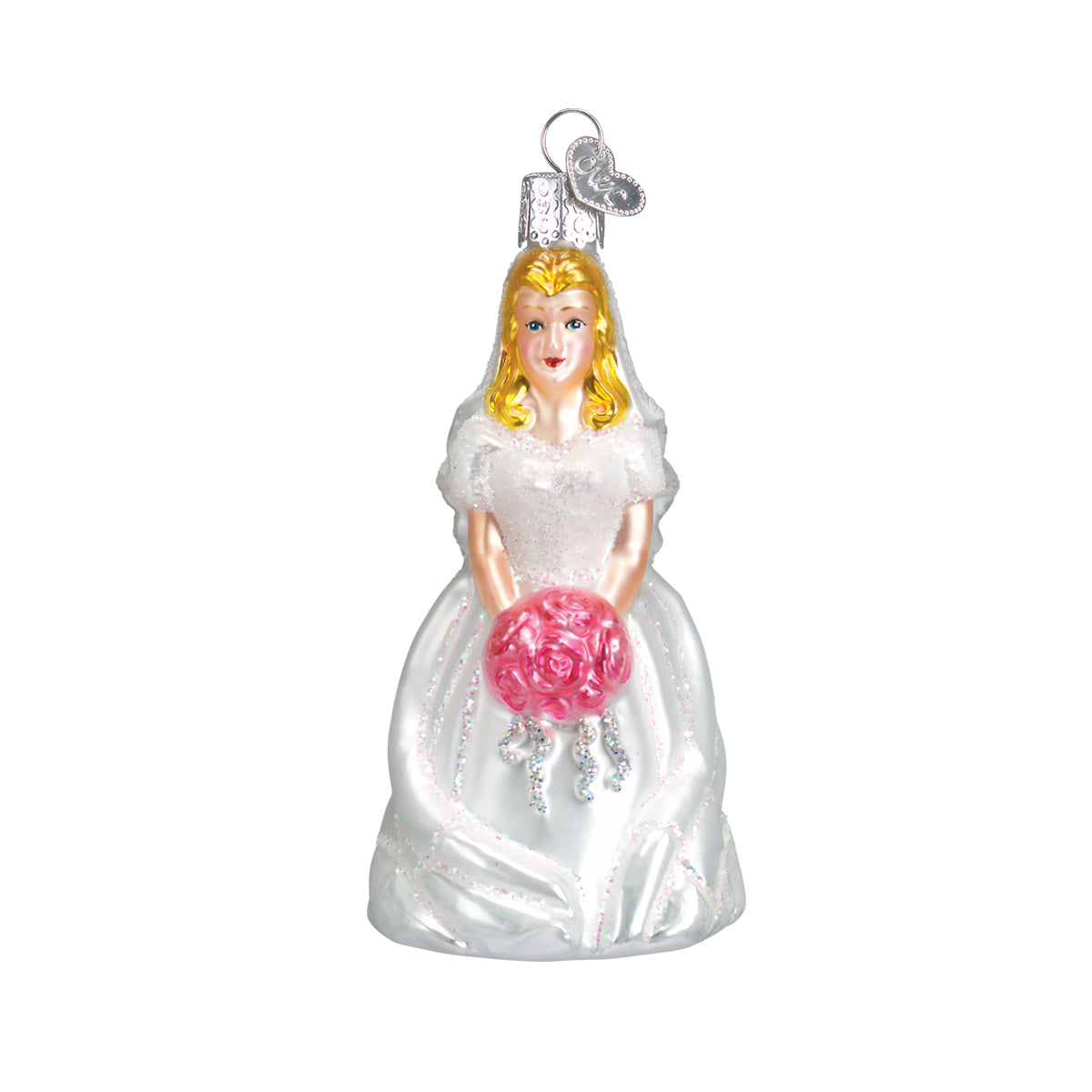 Old world christmas wedding ornament deals set