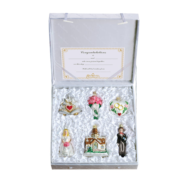 Glass shop wedding ornaments