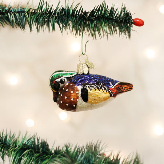 Wood Duck Christmas Ornament