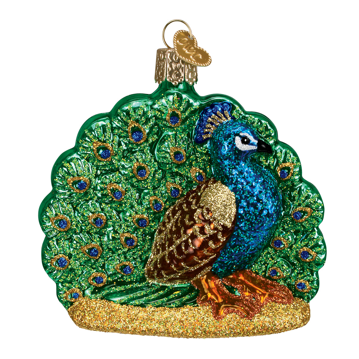 Proud Peacock Christmas Ornament