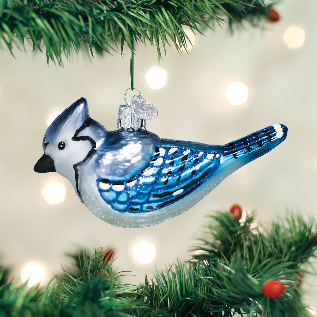 Bright Blue Jay Ornament - Hanging | Old World Christmas™