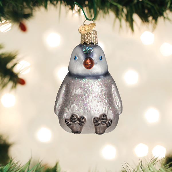 Sitting Penguin Chick Ornament