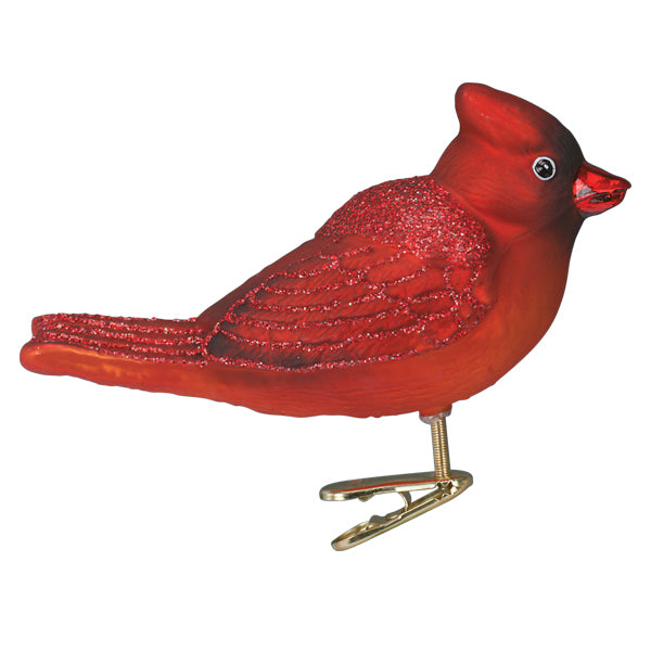 Bright Red Cardinal Ornament