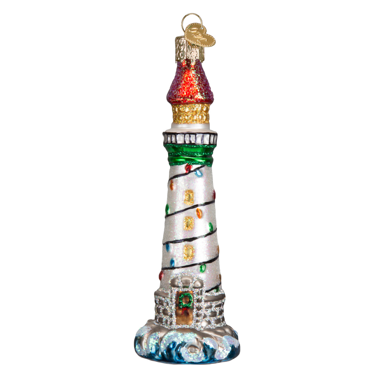 Holiday Lighthouse Ornament