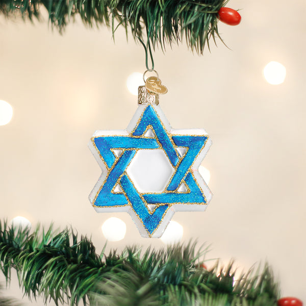 Star of David foil ornament - Growing Up Creative
