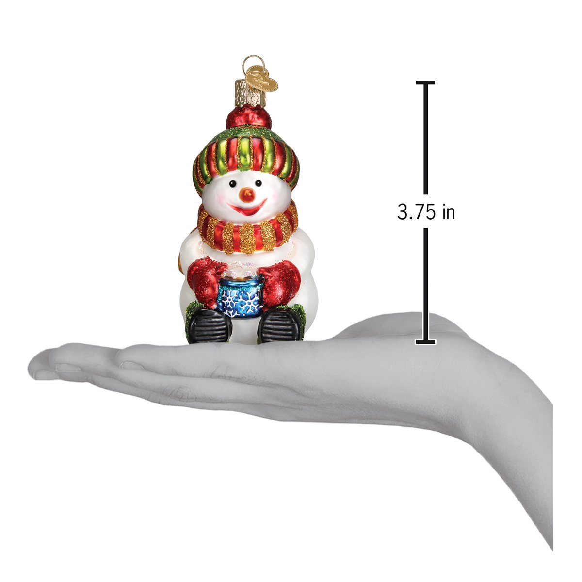 Snowman With Cocoa Ornament