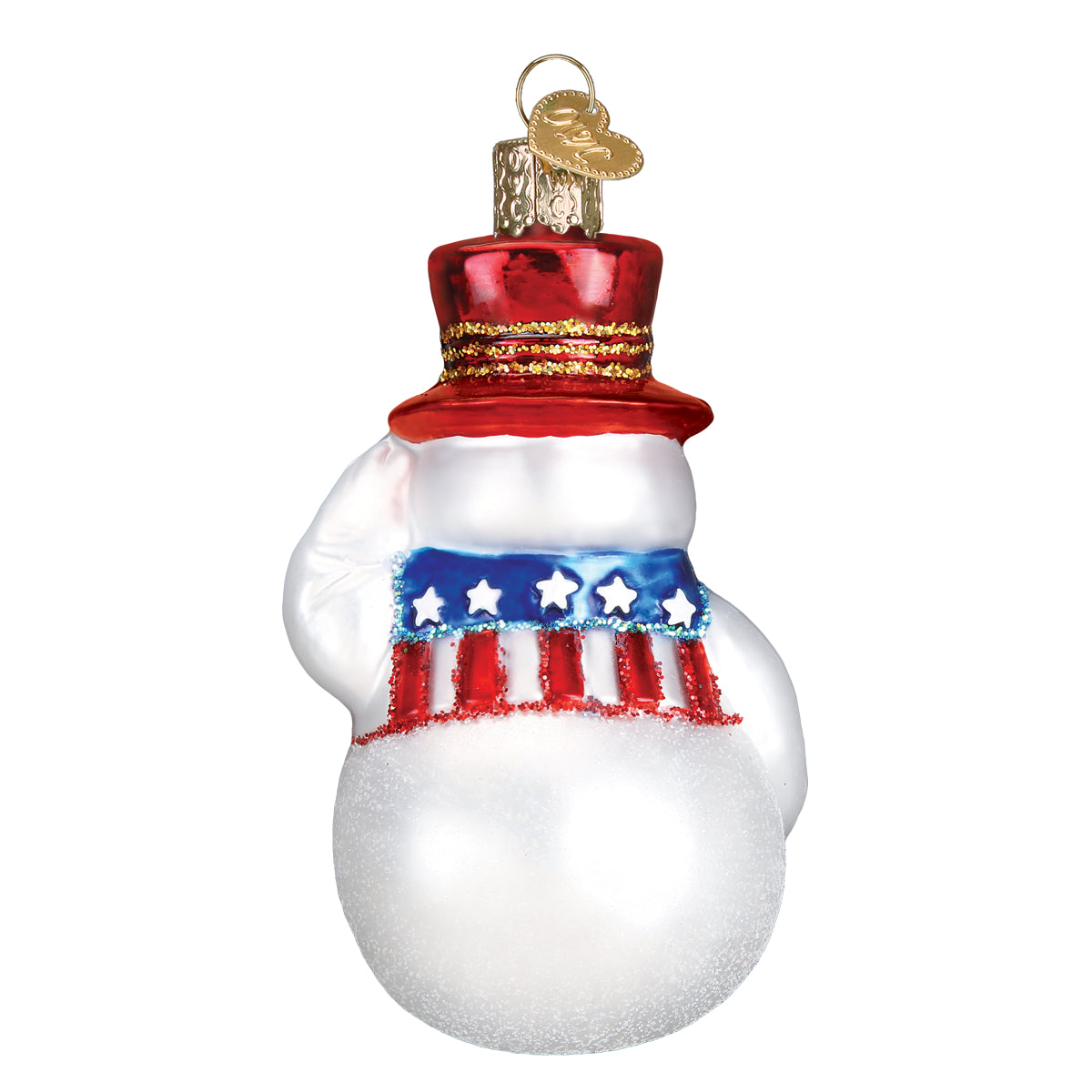 Patriotic Snowman Ornament
