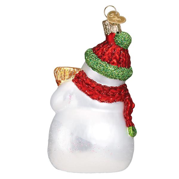 Snowman With Broom Ornament