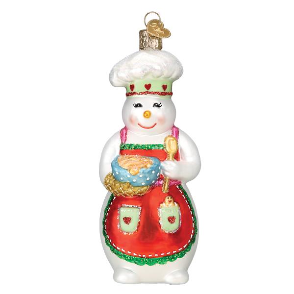 Snow Woman Chef Ornament