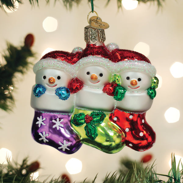 Snow Family Of 3 Ornament