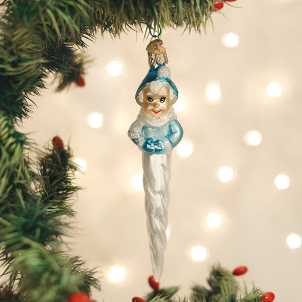 Frosty Elf Icicle Ornament