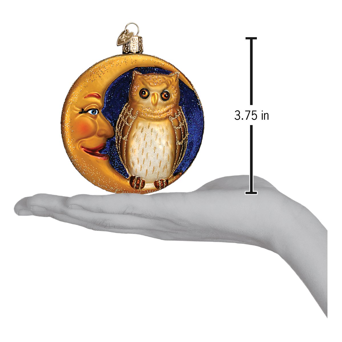 Owl In Moon Ornament - Thumbnail 2