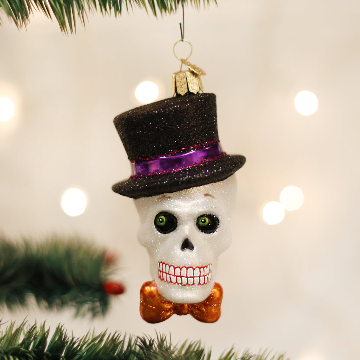 Top Hat Skeleton Ornament