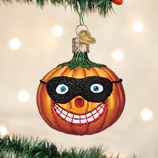 Masked Jolly Jack O'lantern Ornament