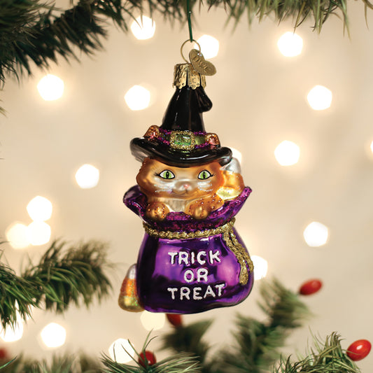 Trick-or-treat Kitty Ornament