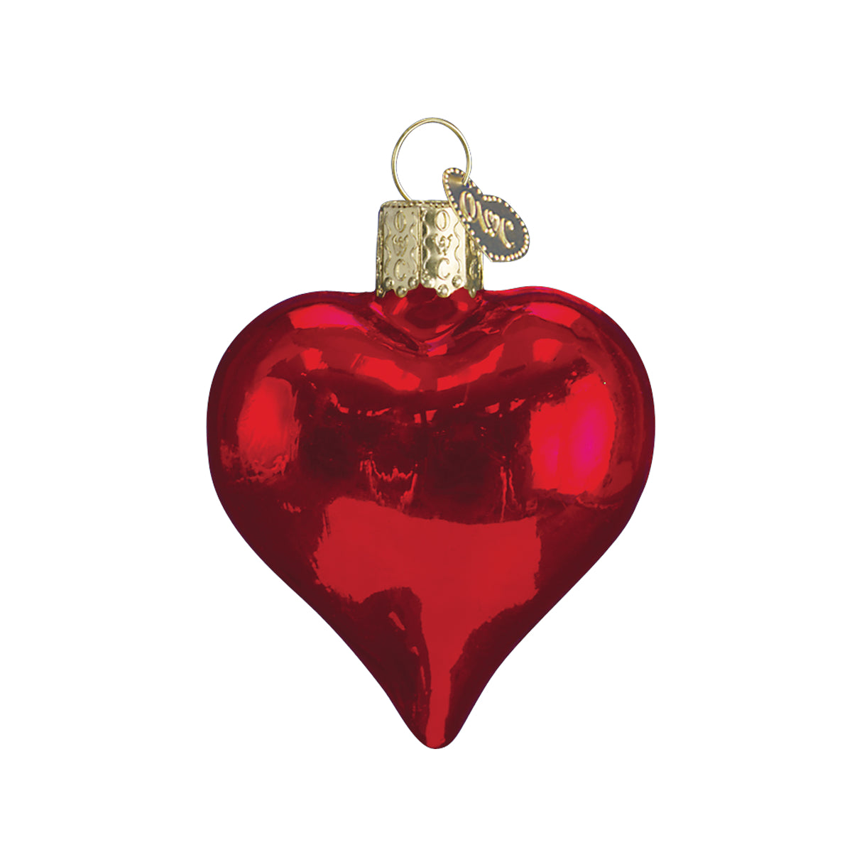 Shiny Red Heart Ornament
