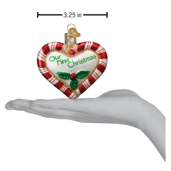 Peppermint Heart Ornament