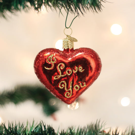 I Love You Heart Ornament