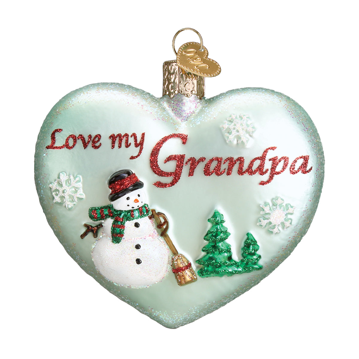 Grandpa Heart Ornament