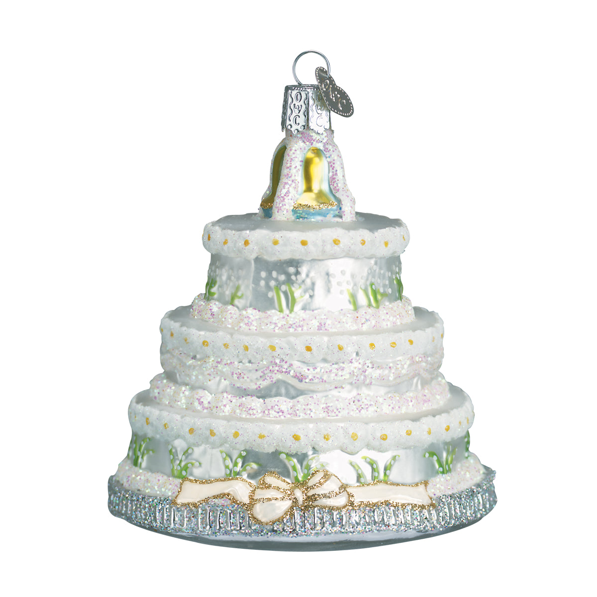 Wedding cake christmas ornament deals