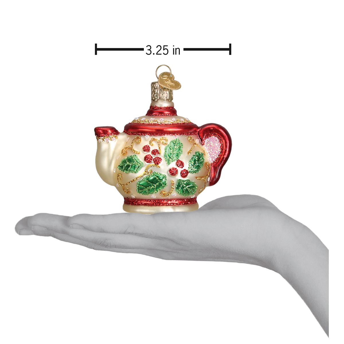 Holly Teapot Ornament | Old World Christmas™