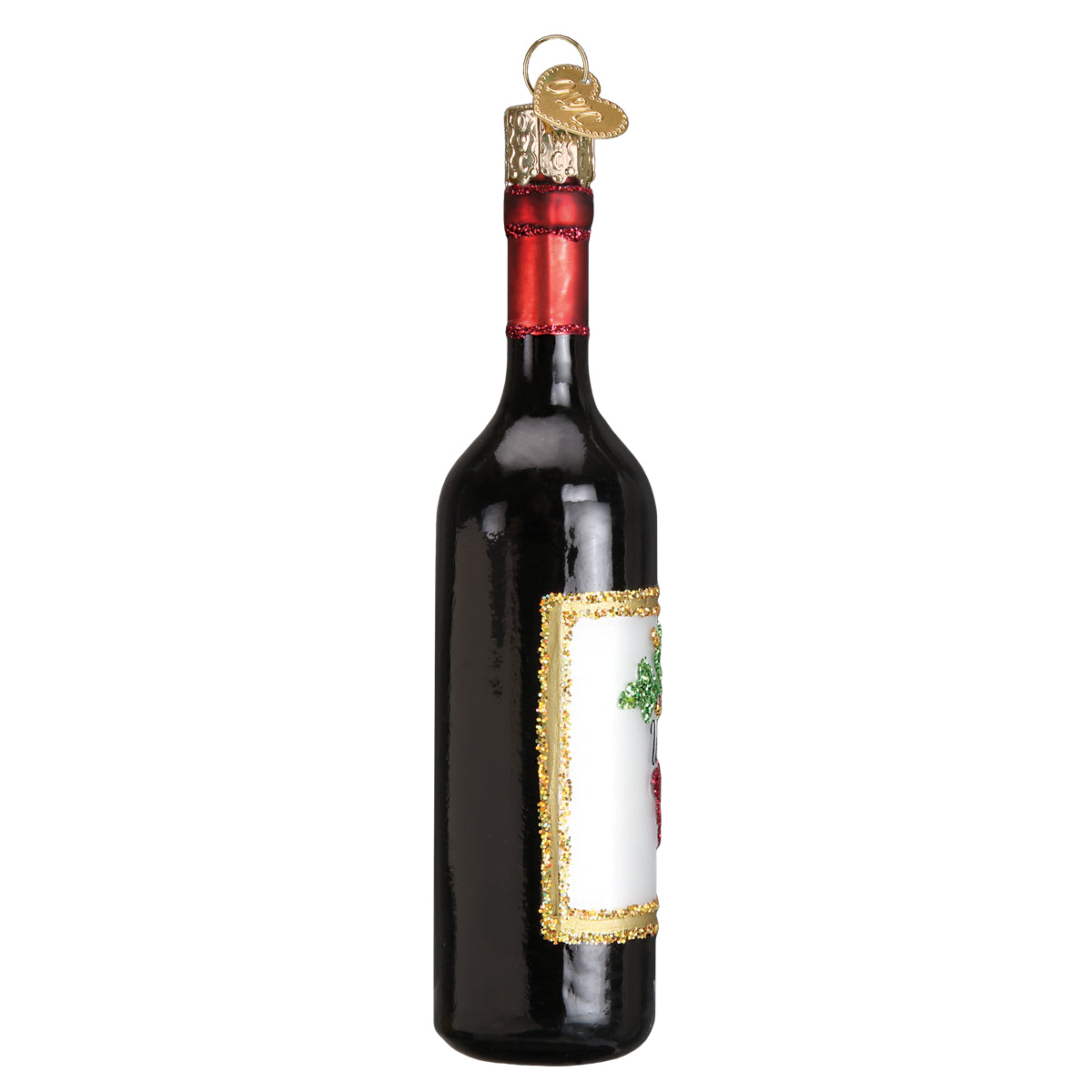 Red Wine Bottle Ornament
