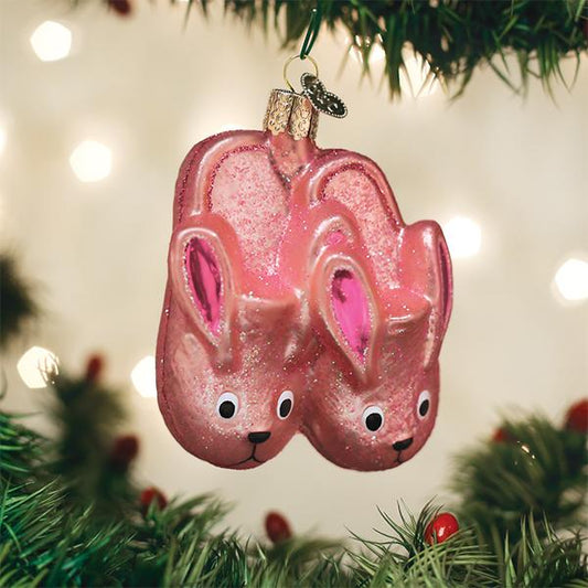 Bunny Slippers Ornament