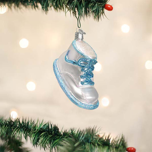 Blue Baby Shoe Ornament