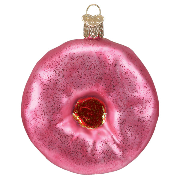 Pink Frosted Donut Ornament