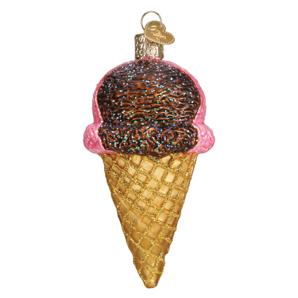 Neapolitan Ice Cream Cone Ornament – Old World Christmas