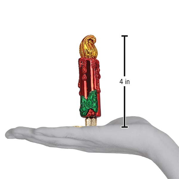 Red Clip-on Candle Ornament – Old World Christmas