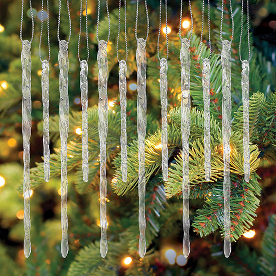 Clear Glass Icicles Set Of 24 Ornament – Old World Christmas