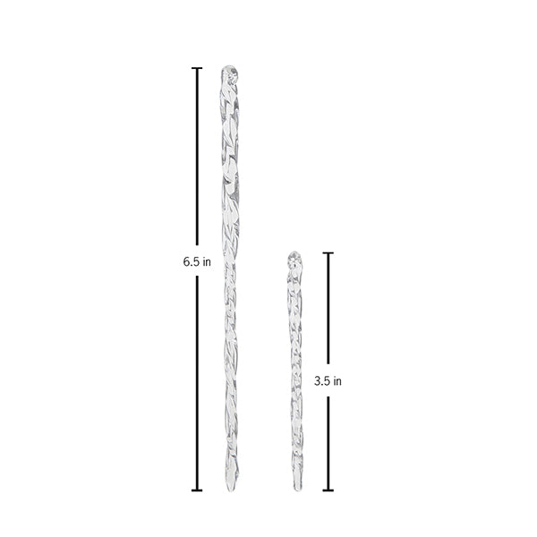 Clear Glass Icicles Set Of 24 Ornament