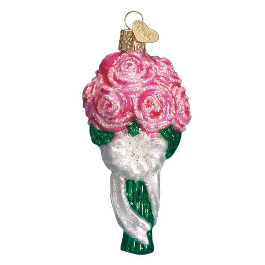 Pink Rose Bouquet Ornament