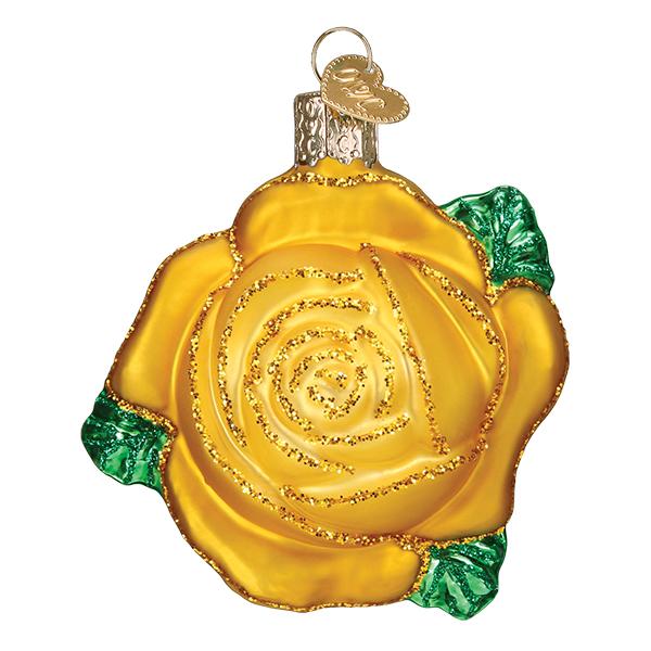 Yellow Rose Ornament