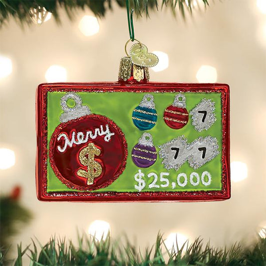 Merry Ticket Ornament