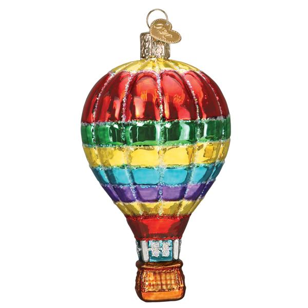 Vibrant Hot Air Balloon Ornament