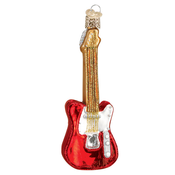 Red Electric Guitar Ornament