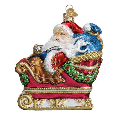 Santa In Sleigh Ornament | Old World Christmas™