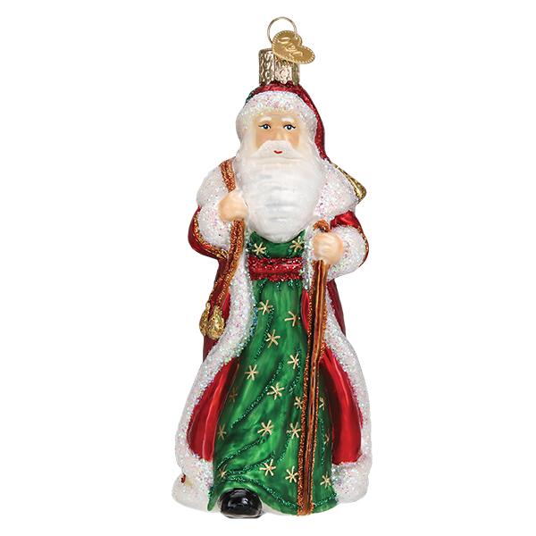 Father Christmas With Bells Ornament | Old World Christmas™